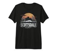 Recuerdo Vintage de Paisaje Retro de Scottsdale Camiseta Premium