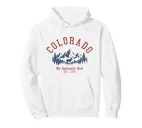 Recuerdo Vintage del Estado del Centenario de Colorado Sudadera con Capucha