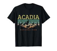 Recuerdo Vintage del Parque Nacional Acadia Maine Camiseta