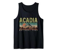 Recuerdo Vintage del Parque Nacional Acadia Maine Camiseta sin Mangas
