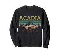 Recuerdo Vintage del Parque Nacional Acadia Maine Sudadera