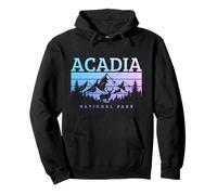 Recuerdo Vintage del Parque Nacional Acadia Maine Sudadera con Capucha