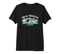 Recuerdo Vintage del Parque Nacional de Las Montañas Rocosas Colorado Camiseta Premium