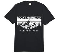 Recuerdo Vintage del Parque Nacional de Las Montañas Rocosas Colorado Comfort Colors Adult Heavyweight T-Shirt