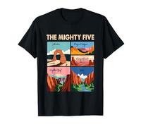 Recuerdo vintage del Parque Nacional Moab 5 Big Utah Mighty Five Camiseta