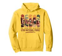 Recuerdo vintage del Parque Nacional Moab 5 Big Utah Mighty Five Sudadera con Capucha