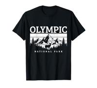 Recuerdo Vintage del Parque Nacional Olímpico de Washington PNW Camiseta