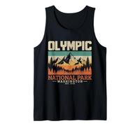 Recuerdo Vintage del Parque Nacional Olímpico de Washington PNW Camiseta sin Mangas