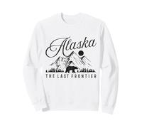 Recuerdo Vintage para Amantes de la Naturaleza de Alaska The Last Frontier Sudadera