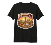 Recuerdos Antiguos de la Capital del Estado de Oklahoma City, OKC Camiseta Premium