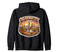 Recuerdos Antiguos de la Capital del Estado de Oklahoma City, OKC Sudadera con Capucha