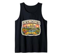 Recuerdos de Des Moines Iowa City State Capital Memorabilia Camiseta sin Mangas