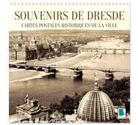 Recuerdos de Dresde: Cartes postales historiques de la ville (Calendrier mural carré 2026 30 x 60 cm (ouvert)) Calendrier double avec une page pour vos prises de notes
