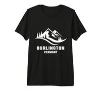 Recuerdos de Invierno de Las montañas de Vermont de Burlington Camiseta Premium