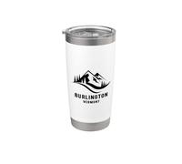 Recuerdos de invierno de las montañas de Vermont de Burlington Vaso térmico de acero inoxidable de doble pared