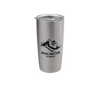 Recuerdos de invierno de las montañas de Vermont de Burlington Vaso térmico de acero inoxidable de doble pared