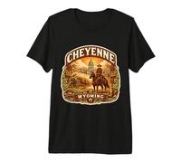 Recuerdos de la Capital del Estado de la Ciudad de Cheyenne Wyoming Camiseta Premium