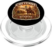 Recuerdos de la Capital del Estado de la Ciudad de Cheyenne Wyoming PopSockets PopGrip para MagSafe