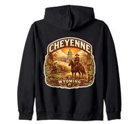 Recuerdos de la Capital del Estado de la Ciudad de Cheyenne Wyoming Sudadera con Capucha