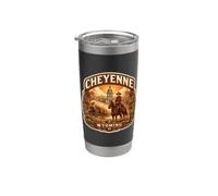 Recuerdos de la capital del estado de la ciudad de Cheyenne Wyoming Vaso térmico de acero inoxidable de doble pared