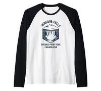 Recuerdos de Las cataratas del niágara Ontario-Buffalo NY Canadá Recordatorio Camiseta Manga Raglan