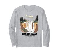 Recuerdos de Las cataratas del niágara Ontario-Buffalo NY Canadá Recordatorio Manga Larga