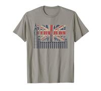 Recuerdos de Londres Big Ben British UK Memorabilia Monumentos Camiseta