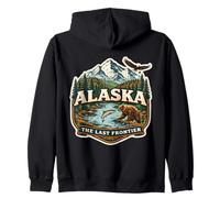 Recuerdos de Recuerdo de la última Frontera de Alaska Orgulloso de Alaska Sudadera con Capucha
