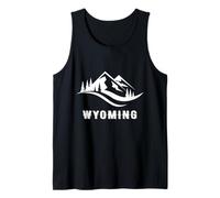 Recuerdos de Recuerdo de Las montañas estatales de Wyoming, Vacaciones de Invierno Camiseta sin Mangas