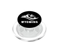 Recuerdos de Recuerdo de Las montañas estatales de Wyoming, Vacaciones de Invierno PopSockets PopGrip para MagSafe