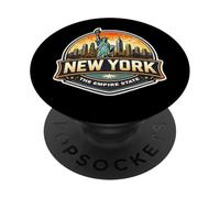 Recuerdos de Recuerdo del Empire State de Nueva York PopSockets PopGrip Adhesivo