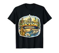 Recuerdos de visitante de Jackson Mississippi Souvenir City Orgulloso Camiseta