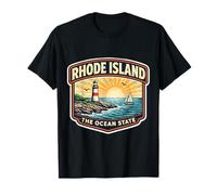 Recuerdos de visitante de Recuerdo de Rhode Island The Ocean State Camiseta
