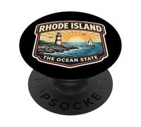 Recuerdos de visitante de Recuerdo de Rhode Island The Ocean State PopSockets PopGrip Adhesivo