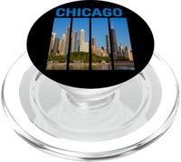 Recuerdos del Horizonte del Centro de Chicago State Illinois PopSockets PopGrip para MagSafe