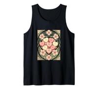 Recuerdos en Forma de corazón y Flores Art Nouveau Camiseta sin Mangas