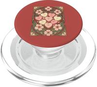 Recuerdos en Forma de corazón y Flores Art Nouveau PopSockets PopGrip para MagSafe