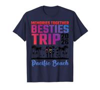 Recuerdos Juntos Besties Trip 2026 Vacaciones en la Playa del Pacífico Camiseta