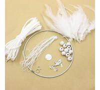 Recuerdos juntos con este atractivo juego de manualidades para decoración personalizada (blanco)