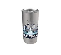Recuerdos para amantes de las vacaciones de Las Vegas Nevada USA Vaso térmico de acero inoxidable de doble pared