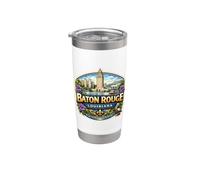 Recuerdos para visitantes de la ciudad de recuerdo de Baton Rouge Louisiana Vaso térmico de acero inoxidable de doble pared