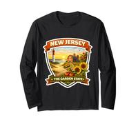 Recuerdos para visitantes de Recuerdo de New Jersey The Garden State Manga Larga