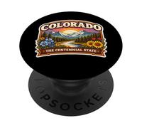 Recuerdos para visitantes de Recuerdo del Centenario del Estado de Colorado PopSockets PopGrip Adhesivo