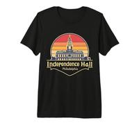 Recuerdos Vintage de Filadelfia de Independence Hall Camiseta Premium