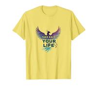 Recupera tu Vida Inspiración de empoderamiento de Phoenix Camiseta, Hombre, Limón, M