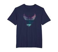 Recupera tu Vida Inspiración de empoderamiento de Phoenix Camiseta, Hombre Tallas Grandes, Azul Marino, 5X Alto