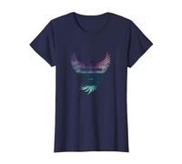 Recupera tu Vida Inspiración de empoderamiento de Phoenix Camiseta, Mujer, Azul Marino, XXL