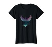 Recupera tu Vida Inspiración de empoderamiento de Phoenix Camiseta, Mujer, Negro, XXL