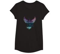 Recupera tu Vida Inspiración de empoderamiento de Phoenix Camiseta, Niñas, Negro, Mediano