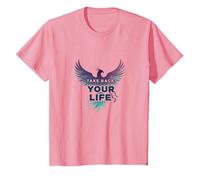 Recupera tu Vida Inspiración de empoderamiento de Phoenix Camiseta, Niños, Rosado, 4 años